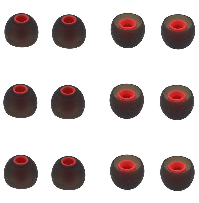 BLLQ 12PCS Replacement Ear Tips Earbuds Eartips Eargels Earpads Silicone Buds for Senso, TOZO, Sony & Other Inner Hole 3.8mm in-Ear Headphones [M] - Image 3